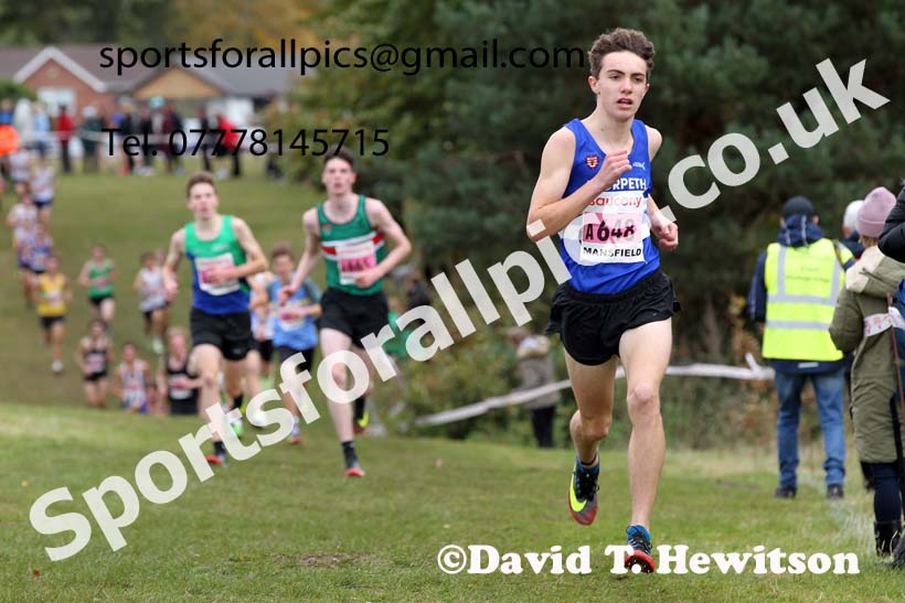 Mens under-17s 2021 National Cross Country Relays, Berry Hill Park, Mansfield. Photo: David T. Hewitson/Sports for All Pics